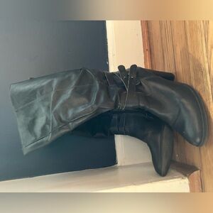 Cute and comfy stacked heel boots